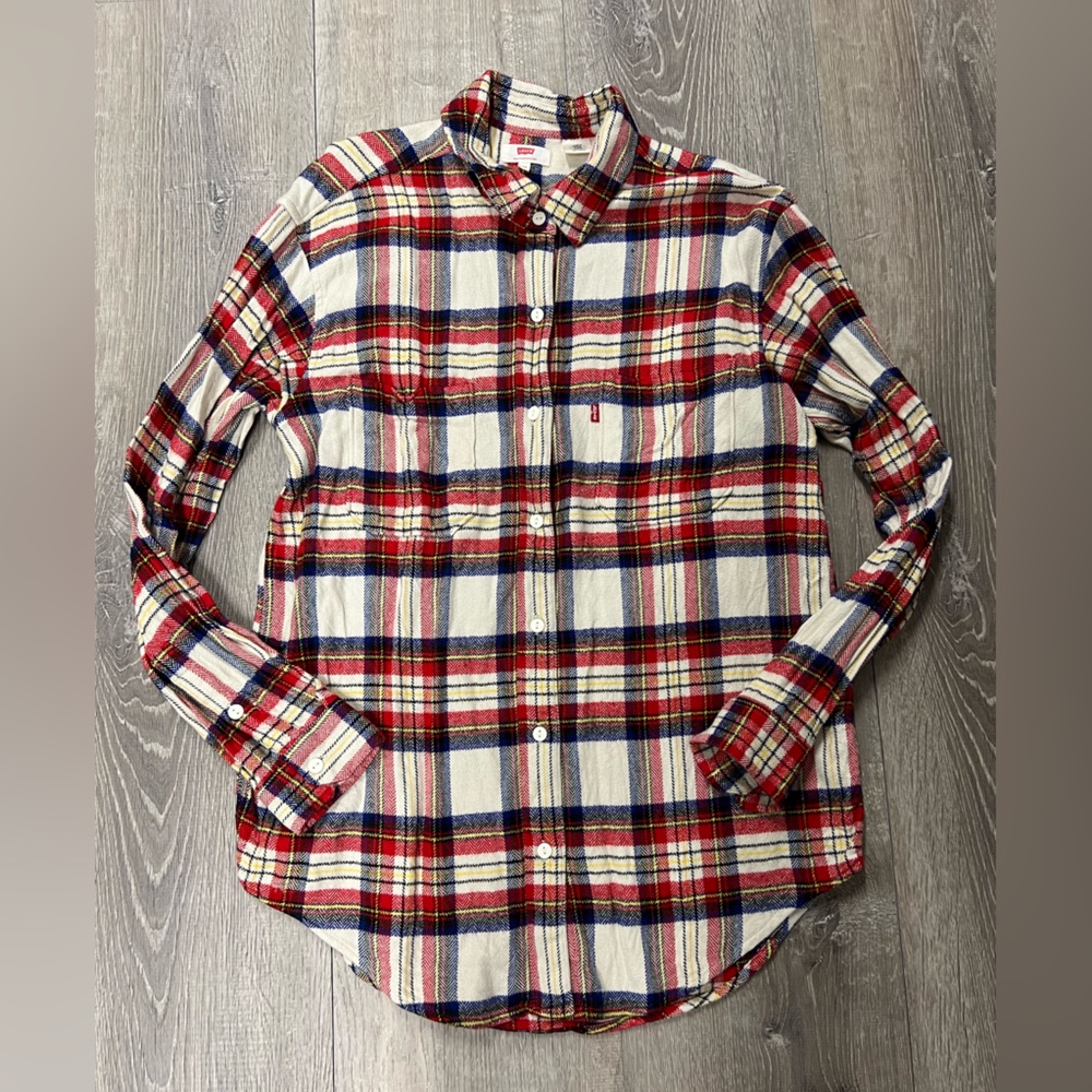 Levi flannel plaid shirt
